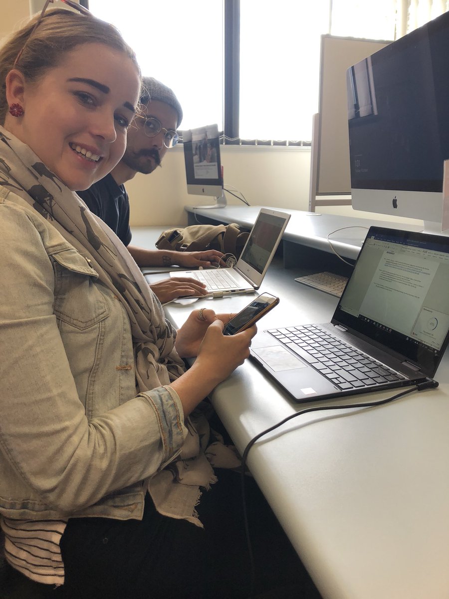alejg5's tweet photo. getting our assignment done!! so so close 😱 @Joshualange7 @Georgiareilly24 @tracyslee6 #acuedu_p #comm140 https://t.co/4W5Zs5kOVY