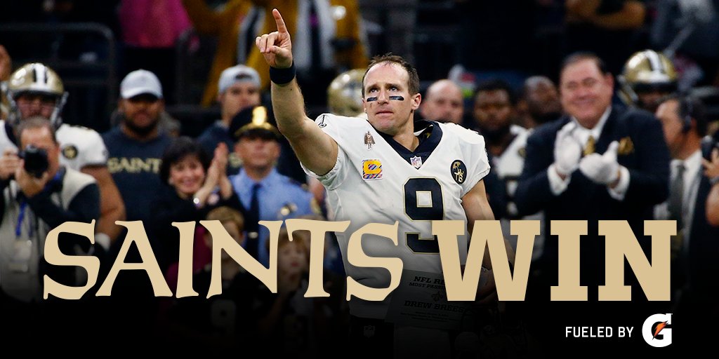 Saints's tweet photo. A night that will go down in the record books... ⚜️

(via: @Gatorade) https://t.co/omPuWUkzQL