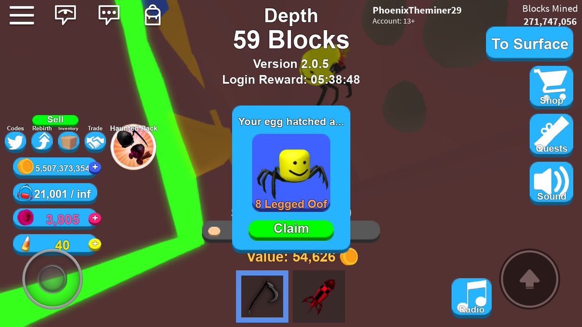 Isaac On Twitter Mining Simulator Just Got The Biggest - 10 halloween candy corn codes in roblox mining simulator