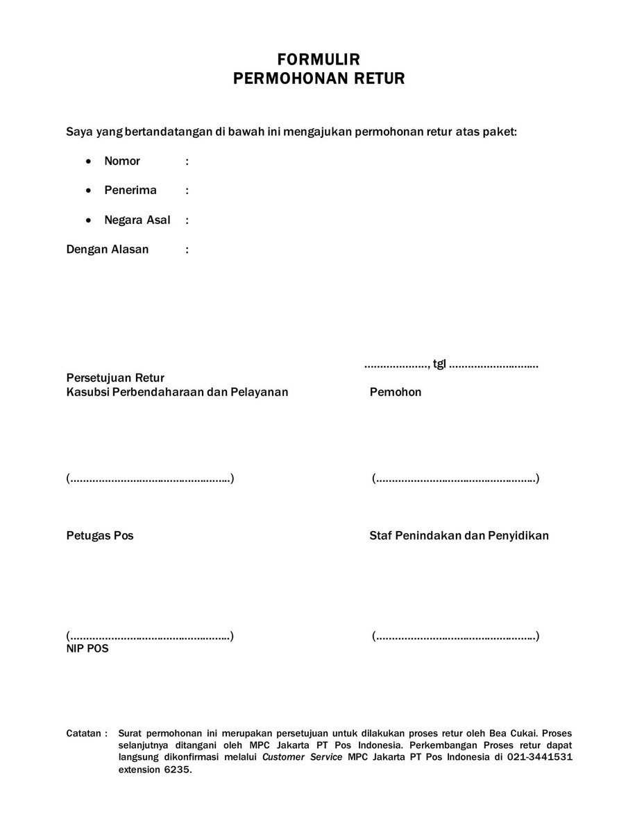Bravo Bea Cukai No Twitter Kakak Ajukan Permohonan Retur Sesuai Format Terlampir Disampaikan Melalui Penyelenggara Pos Selaku Kuasa Dari Penerima Barang Wd S T Co Psdhmlab2a Bravo Bea Cukai No Twitter Kakak Ajukan Permohonan Retur Sesuai Format Terlampir Disampaikan Melalui Penyelenggara Pos Selaku Kuasa Dari Penerima Barang Wd S T Co Psdhmlab2a