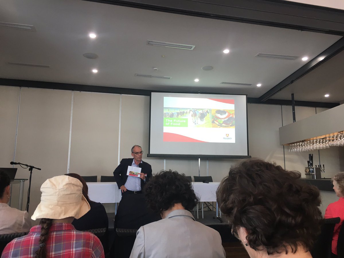 MetabolomicsMU's tweet photo. Deputy Vice Chancellor of R&amp;I, Professor David Morrison presenting on the Future of Food at the Food CRC meeting #futureoffood #foodscience #murdochuniversity https://t.co/Yw0CZkTuMJ