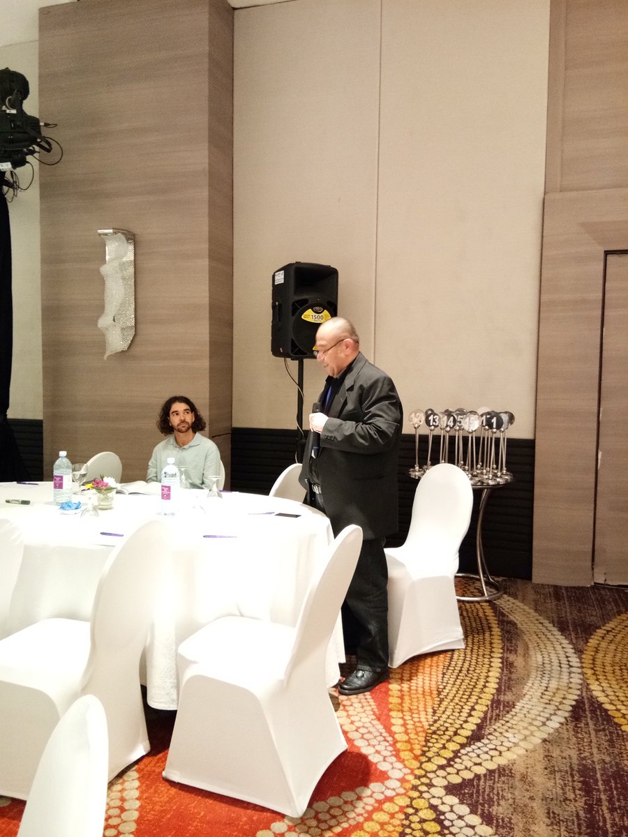 WeAreAeHIN's tweet photo. Dr. Sunia says he attended the AeHIN GM to observe, learn, and take messages home. He learned that it is important to have a common vision and passion and to make that vision work, you beed a funding partner. #aehin6 #DigiHealthWk https://t.co/tpqhHBrahW
