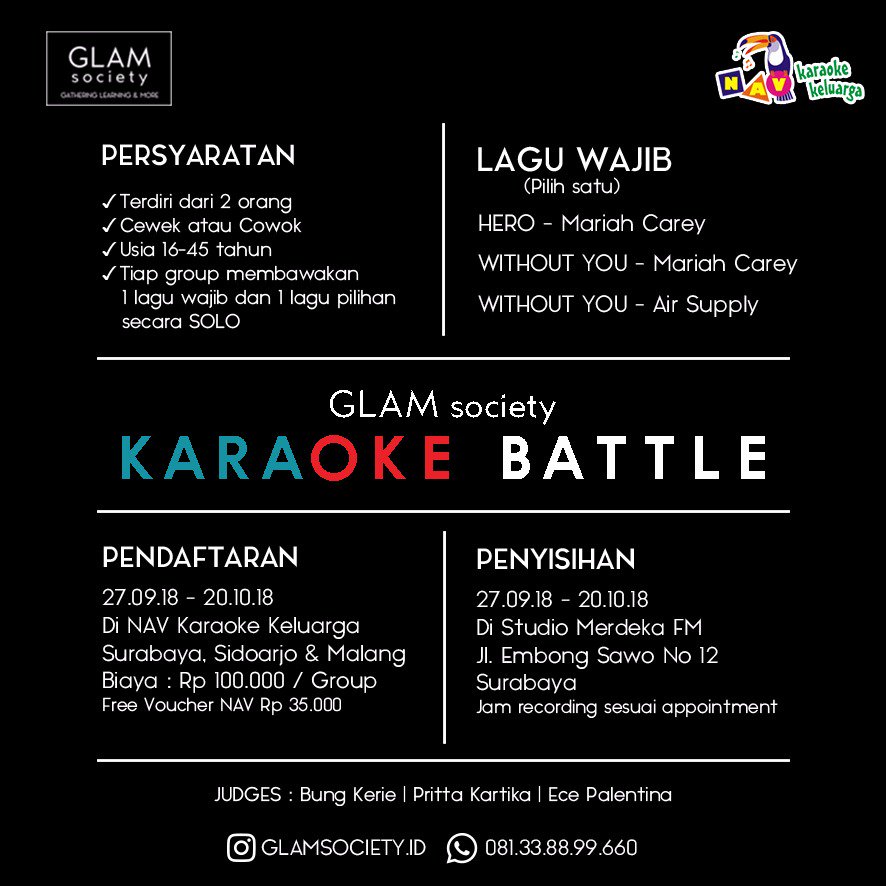 suzanafmsby's tweet photo. Kapan lagi nyanyi karaoke dapat hadiah GRATIS tiket platinum
nonton langsung konser Mariah Carey plus uang saku jutaan rupiah plus akomodasi mewah? Info lengkap  081 338 899 660 https://t.co/DMtphtfxjQ
