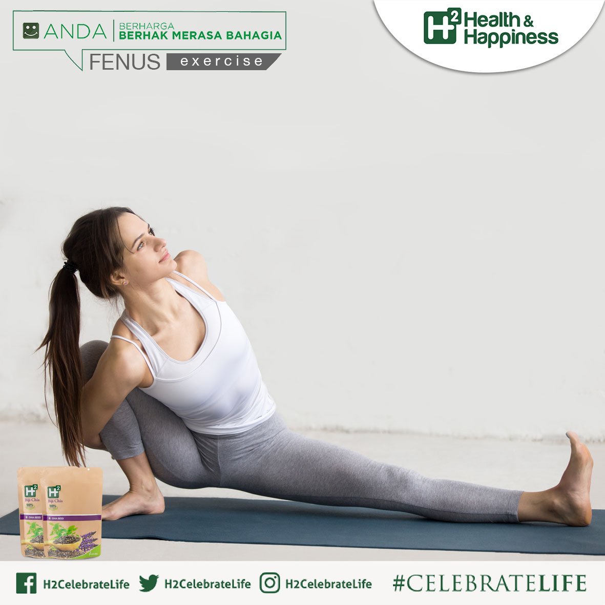 H2CelebrateLife's tweet photo. Lakukan pose side twist untuk gerakan yoga pelepas stres saat liburan. Manfaat gerakan ini adalah mengusir radikal bebas sehingga kamu tidak akan merasa tertekan lagi. Kamu pun tidak akan mudah sakit karena kamu terus merasa bahagia! https://t.co/xQROkN415m