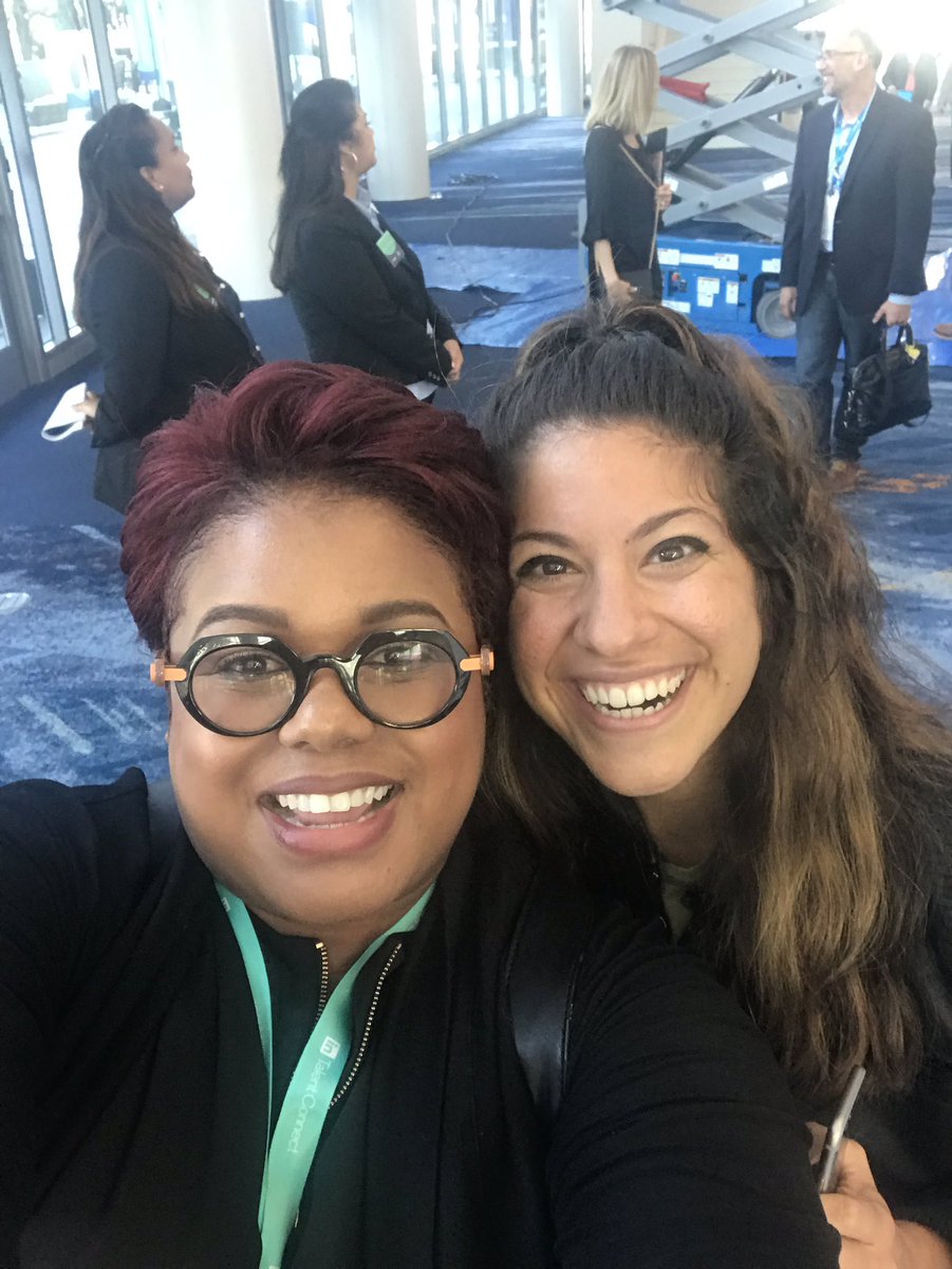 lrahming's tweet photo. @HireOnLinkedIn having a great time at #Talentconnect2018 and guess who I ran into!  Love Nawal! #talentlab https://t.co/xdqxJkOtLS