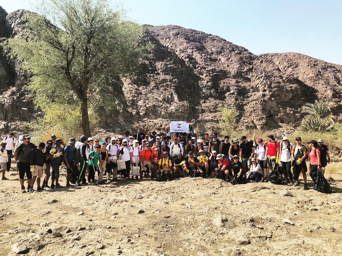 ZSITrading's tweet photo. What a great turn out for the first Clean &amp; Hike of the season ⛰♻️ organised by our #TeamZSI’er @arnaud_laviolette with @adventuratioutdoor &amp; @RAKTourism - stay tuned for more hikes with us as the weather cools down! #adventuretime #raktourism https://t.co/VgQo8n6F4s