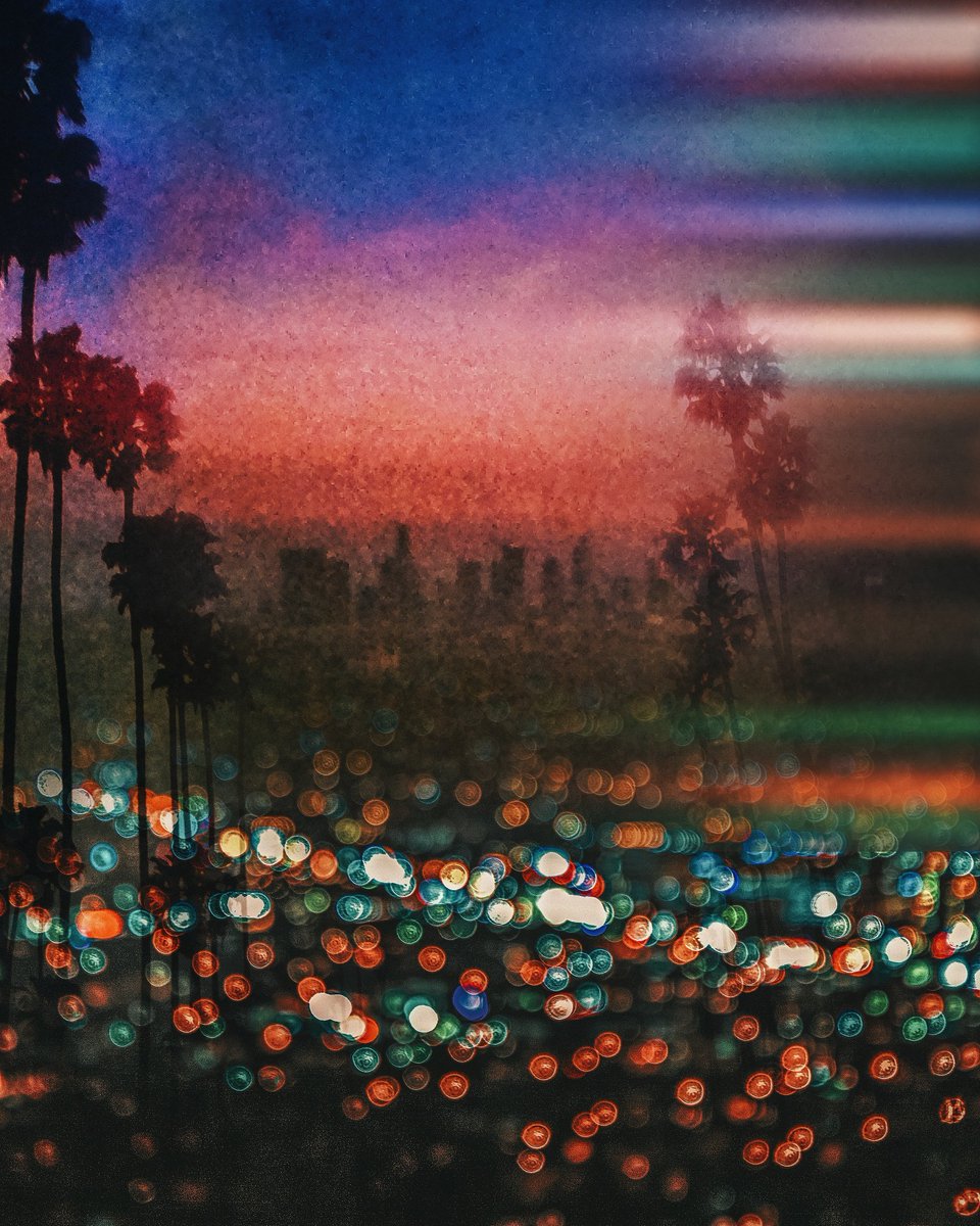 tenounces_'s tweet photo. los angeles. this is a composite of three images (2 film 1 digital) blended together in photoshop https://t.co/pZul7iaj9m