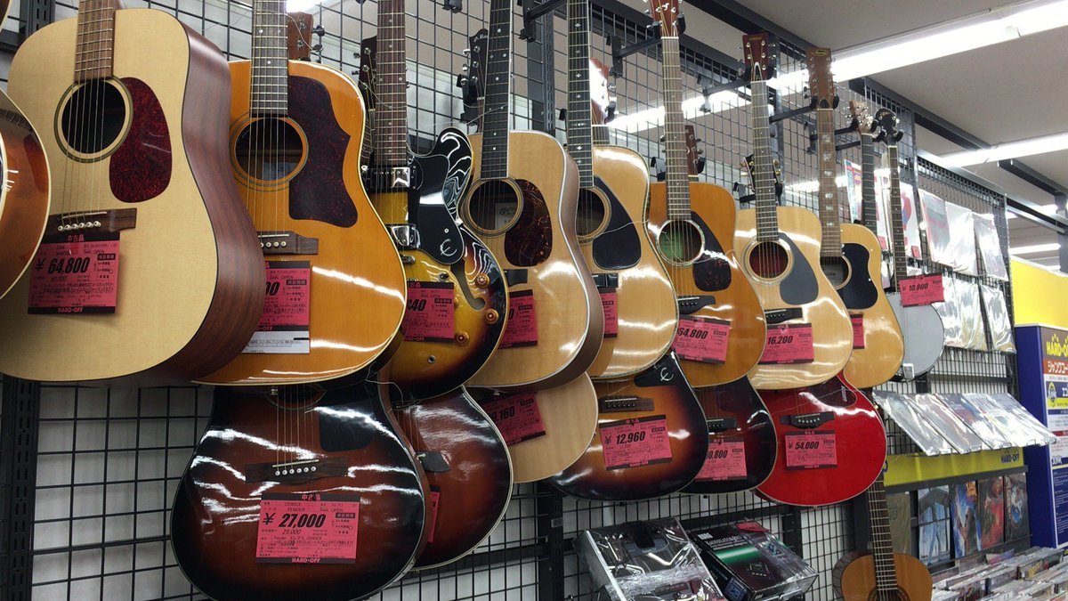 ハードオフ堺新金岡店 公式 V Twitter 当店では各種ギター取り揃えてます Yamaha Epiphone Martinなど アコギ ガット セミアコなど多数ございます 試奏も出来ますので 自分に合ったギターを見つけてください 買い取りもお待ちしております ハードオフ
