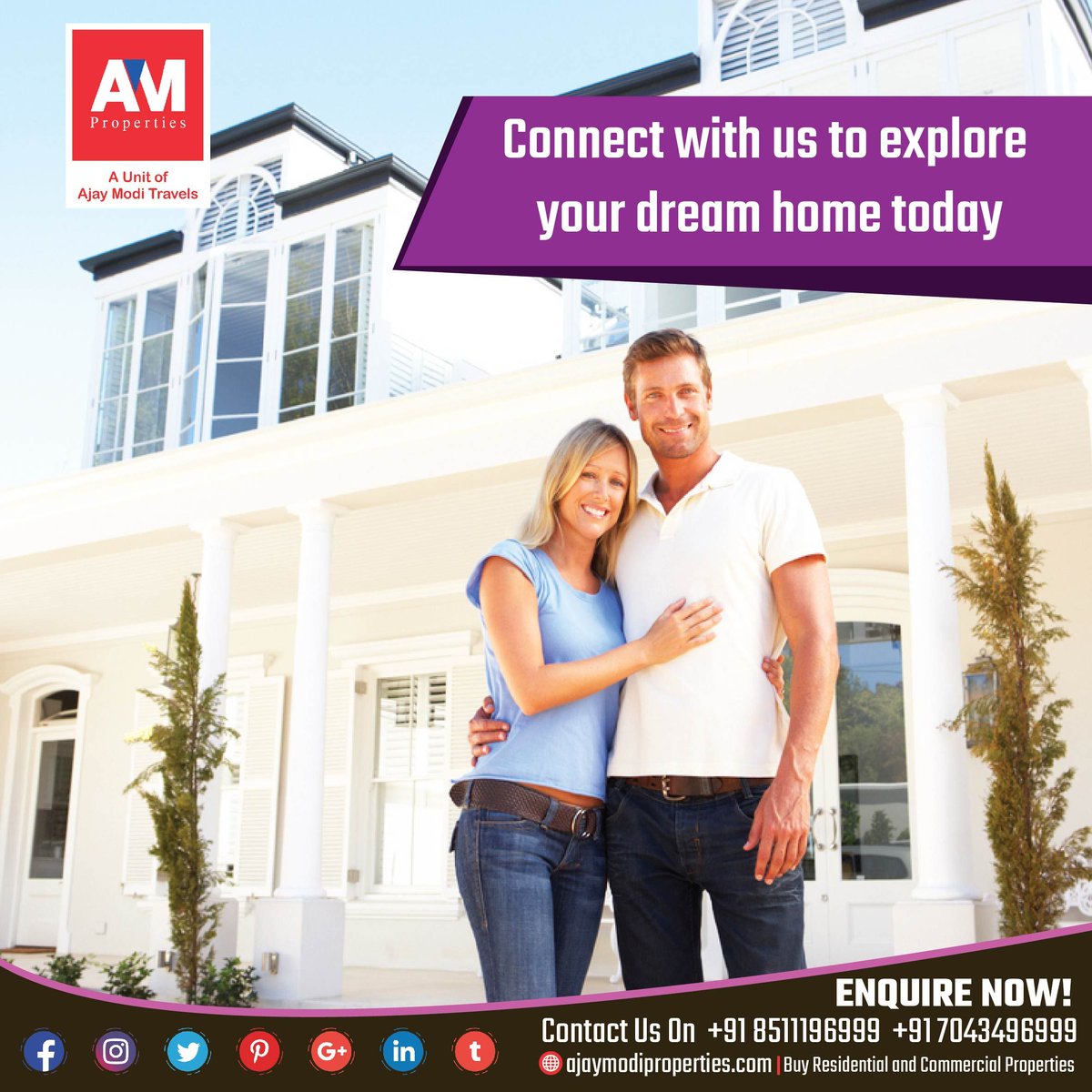 AMProperties1's tweet photo. Get the deals that will pump you up.
Contact Ajay Modi Properties and get the best housing deal!!

Call us on: +91 85111 96999 / +9170434 96999
#ajaymodiproperties #dealsforyou #properties #realestate #agent #ahmedabadproperty #ahmedabad https://t.co/wBkUIRoNrl