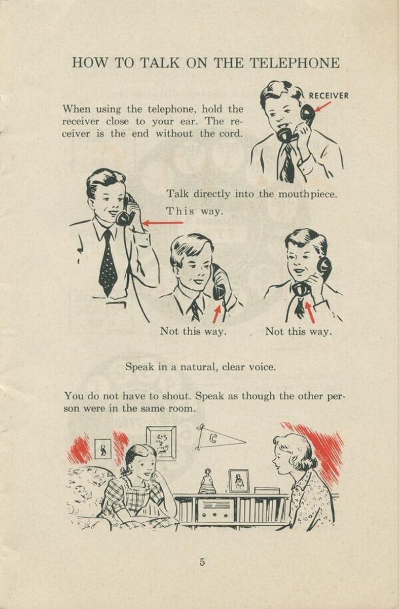 How to talk on the telephone, 1951 ☎️
