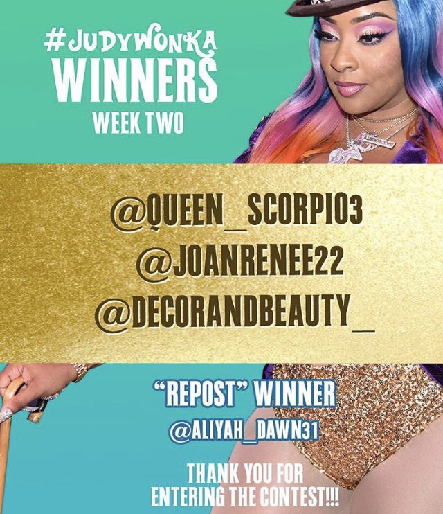 KScopeHP's tweet image. 🎉🎉🎉 Congratulations to #JudyWonka 2nd week winners ‼️‼️ We have 4 more weeks of winners‼️‼️ ⠀
⠀⠀
Thanks for entering 🤗 in the Judy Wonka Contest‼️ ⠀
⠀
👏🏾👏🏾🎉 The Winners For Week 2 😬💃🏾