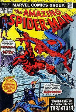 Hispanic Heritage Month. Day Twenty-Four #89. CHARACTER. Created in 1974 by Ross Andru & Gerry  @gerryconway The Tarantula is a Latino hero appearing in Marvel Comics. First appearance was The Amazing Spider Man #134 (July 1974). He is from the fictional nation of Delvadia.