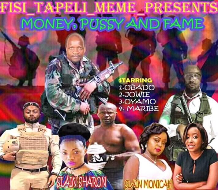 Soon we will watch the movie.starring obado,sharon otieno,Jackie maribe,Joseph irungu and monica kimani.this is Kenya😂😂😂😂😂