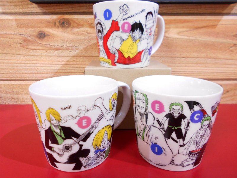 One Piece 麦わらストア名古屋店 新商品 原画商品 Hello One Piece マグカップ ルフィ ゾロ サンジ チョッパー ロー エース 各1 4円 税 好評発売中 麦わらストア Onepiece T Co Gkh5hygghc Twitter