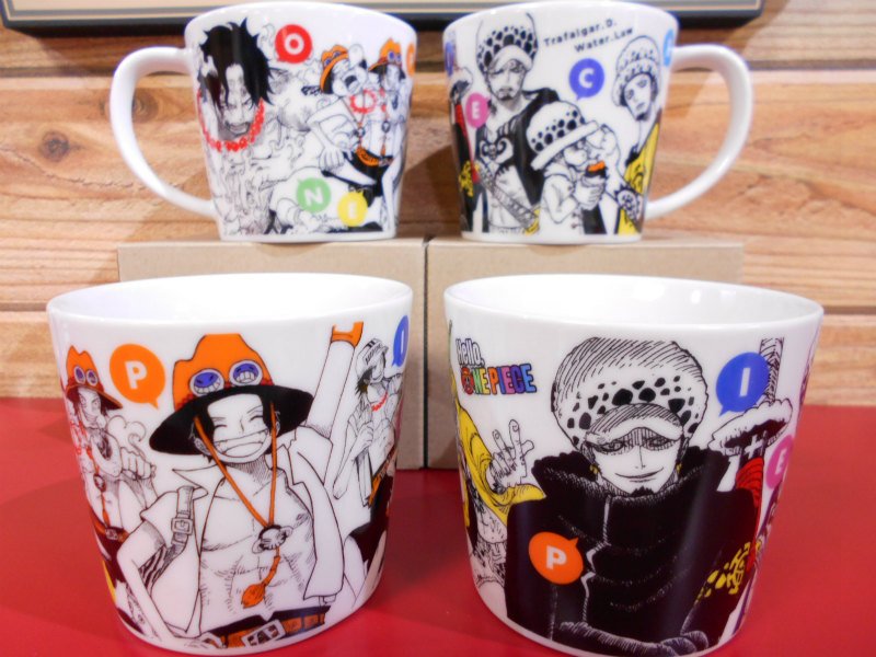 新商品】原画商品 「Hello,ONE PIECE」 マグカップ ルフィ/ゾロ/サンジ