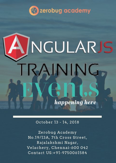 sureshk67130569's tweet image. #zerobugacademy offers you real-time on #AngularJSprogramming and #placement focused to #AngularJSdeveloper in #AngularJStraininginchennai.
Visit us : bit.ly/2HUxzO8
#AlokNath #TuesdayThoughts #GooglePlus #TheAllNewSantro #VintaNanda #freshersjobsinchennai #angularjs