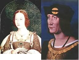 9 October  1514: 18 yr old Mary Tudor married 52 yr old Louis XII of France. He didn't last long...