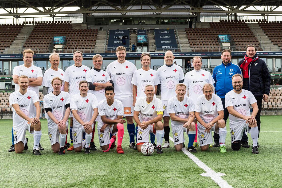 theMnMCoaching's tweet photo. Last Saturday IFK All Stars beat Rockstars 4-0 in a charity game at the #Telia 5G-Arena in #Helsinki. Those involved in the game included members of politics, sport, and the business world. On the same day @HIFKedustus beat KTP 1-0 to continue their fight for promotion. #Finland https://t.co/Q20lBhb2II