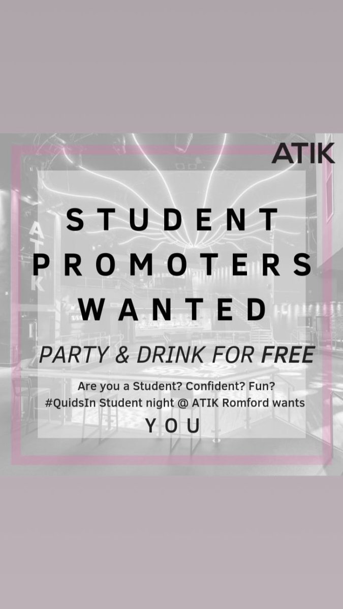 Hit up <a href="/RomfordATIK/">ATIK Romford</a> 👇🏼