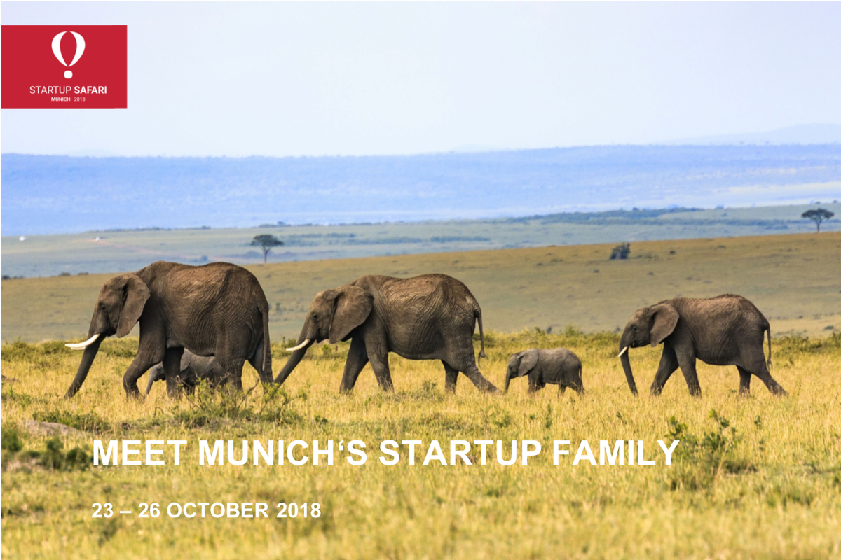 Do you want to meet Munich's Startup Family and explore how rising ventures build innovative products and services?
Join us at the Startup Safari Munich and secure your tickets here:
munich.startupsafari.com