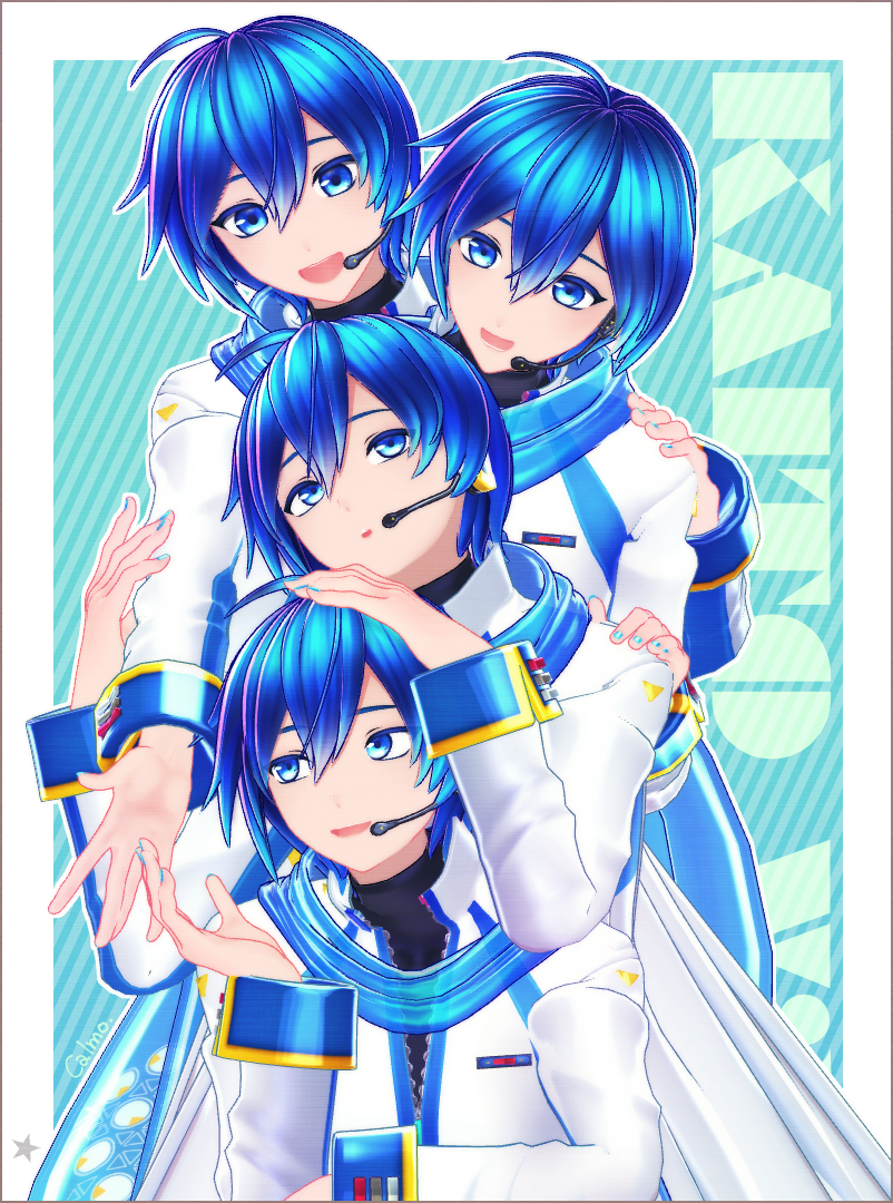 カイト(ボーカロイド) 「KAITOv3???? 」|カルものイラスト
