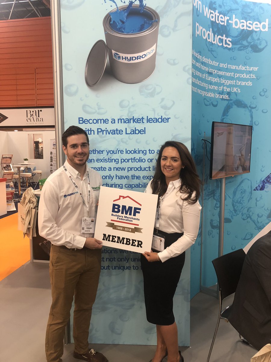 hydropak's tweet image. Proud members of the @bmf_merchants. Specialists in Private Label/OEM, adhesives, sealants, paints and other construction products. To find out more visit our stand B82 at @UK_CW