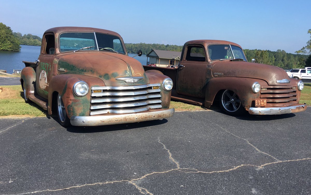 #twoferTuesday cool old Chevys at #upstatescgmtruckclub picnic😎