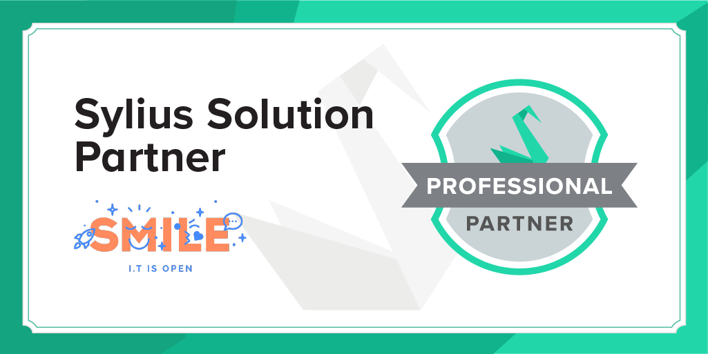 Sylius's tweet photo. We would like to introduce you to our new Solution #Partner - @GroupeSmile! European leader in #OpenSource #digital services. We're so proud to have such an amazing company in our #ecosystem, and now, as our partner. Check out their profile here: https://t.co/Y0CoWaRZyJ https://t.co/ReQNvDjrqB