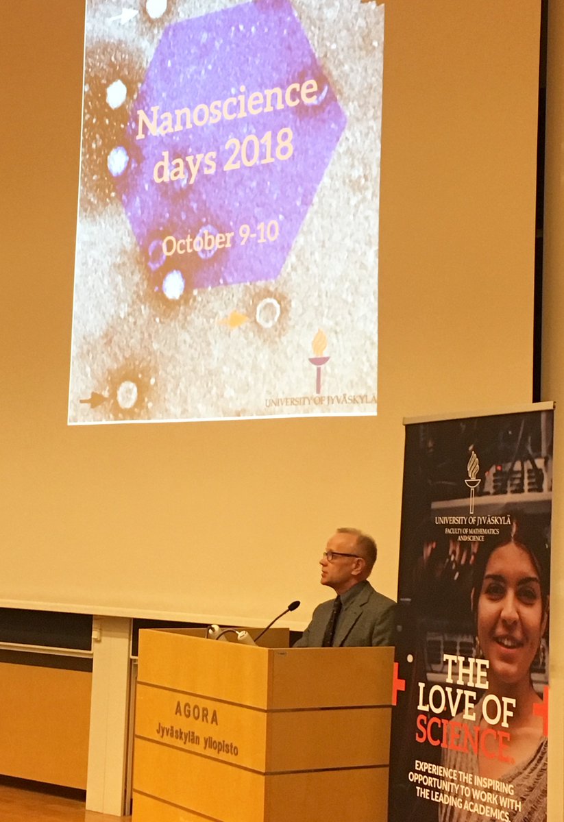 jyuscience's tweet photo. The Nanoscience Days started @uniofjyvaskyla by welcome speech of Vice Dean Professor Ari Jokinen (@JokinenAri) from Faculty of Mathematics and Science #nsc #nsdays #nanoscience #nanotiede #nano #nanoscale_rsc #nanosciencecenter #JYUnique https://t.co/N8ojy65LJm