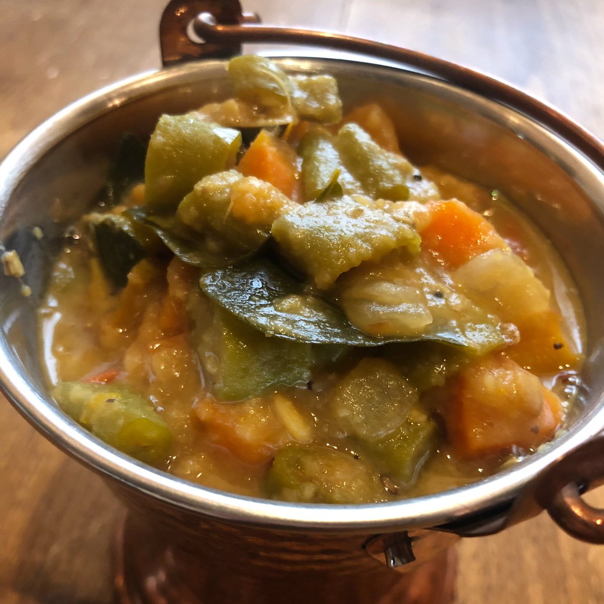 Indian is the best vegetarian. That’s all. 

#sambar #sambhar #vegetablecurry #vegetariancurry #toordal #pumpkincurry #dalcurry #southindianfood #bestvegetarian #foodhunter #foodblogger #theworlddigested 
#サンバル #南インド料理 #甘長とうがらし #カレーリーフ #無農薬