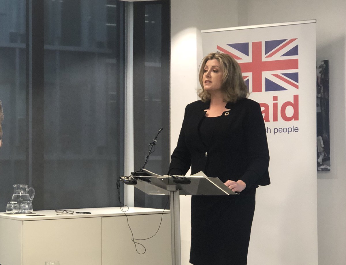 BritishIntInv's tweet photo. .@DFID_UK Secretary of State @PennyMordaunt at CDC this morning: 'we face a $2.5 trillion financing gap for the Global Goals. The private sector needs to be part of the answer in closing it.' #SDGs 🌍 https://t.co/K22aD6dDum
