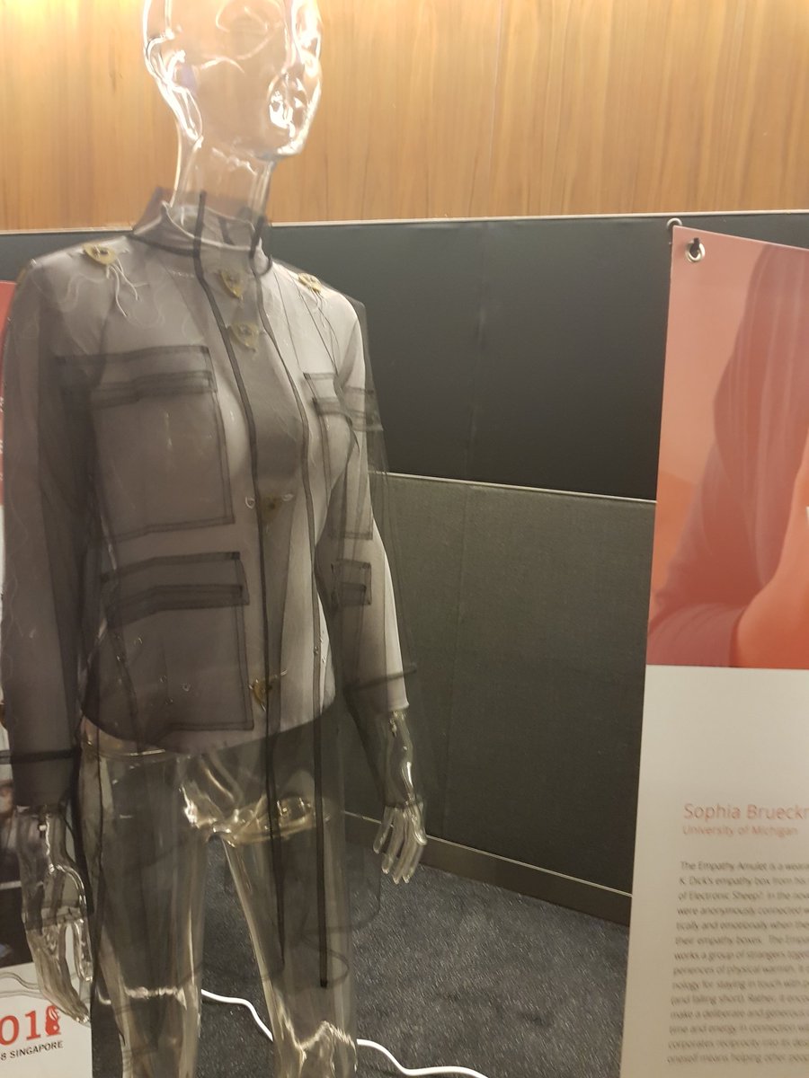 EimanKanjo's tweet image. A nice range of wearables at the #iswc18 #iswc design exhibition #wearables, #ubicomp , #ubicomp2018