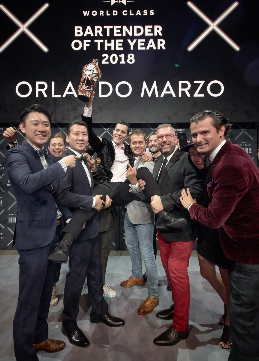 56 bartenders battled it out but only one could win... Orlando Marzo took home the title of the World's Best Bartender 2018! Congratulations on your achievement, it's been an honour to watch you compete! 🏆🙌 #WorldClass2018