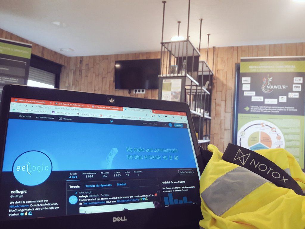 eellogic's tweet photo. @eellogic se pose à #NouvelR, en immersion pour révéler les liens terre-mer de l'#économiecirculaire. #BlueLoops #DevTerritorial #Europe https://t.co/EUMo6LQuHt