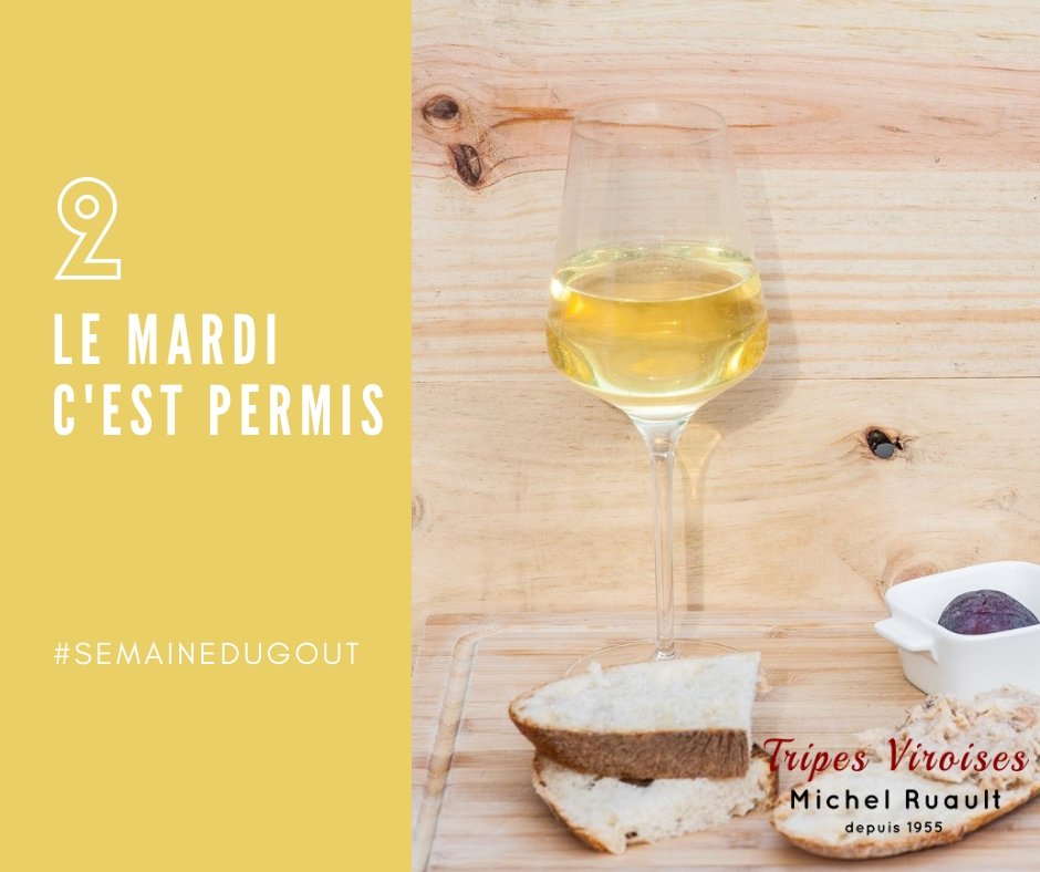 TripesRuault's tweet photo. #Semainedugoût
J2 : Le mardi c'est permis!
Le mardi nous nous offrons un verre de poiré. Nous apprécions sa douceur, sa délicate effervescence, sa jolie couleur dorée 😋😉!

Bien sûr avec modération 🍸. L'abus d'alcool est dangereux pour la santé.

https://t.co/9DUjlcTQNW https://t.co/OE5wFKOEY5
