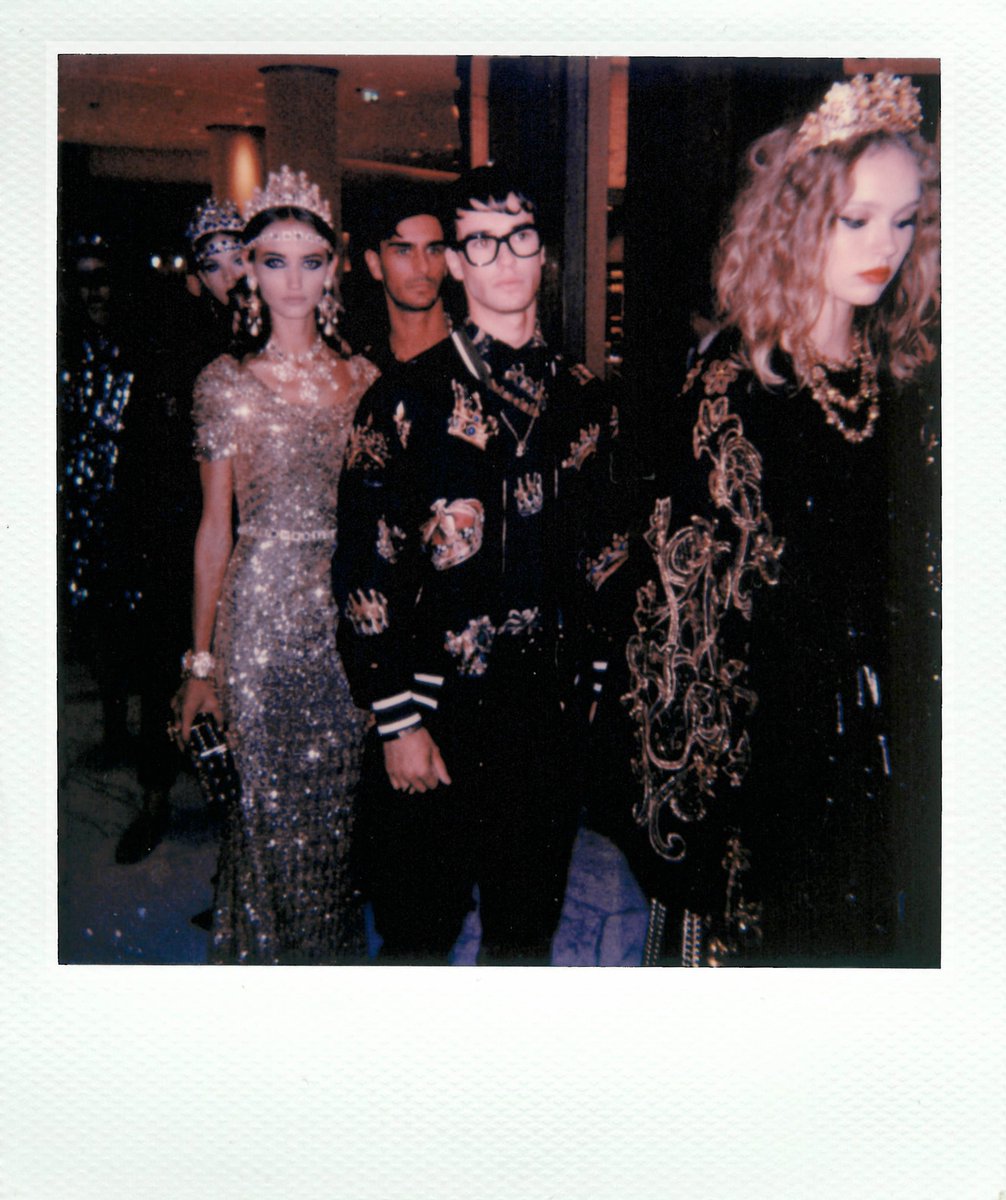 Backstage at the #DGLovesDubai Fashion Show.