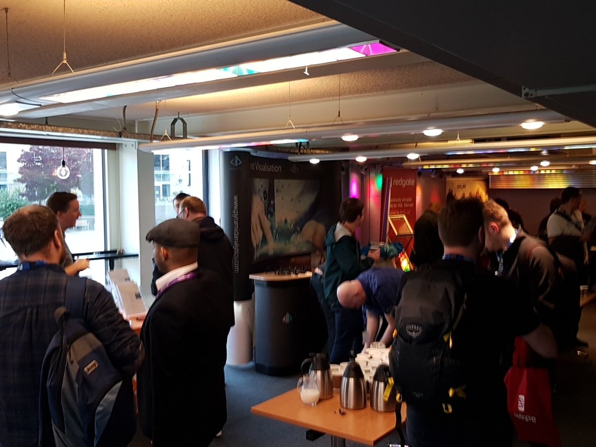 PAH66's tweet image. #SQLRelay #Leeds. Doors open and coffee is being served.
