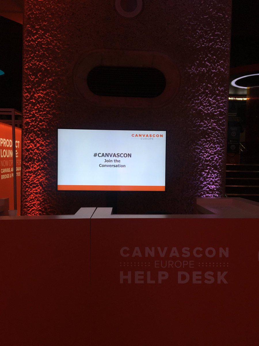 ursegrover's tweet photo. Need any help at #CanvasCon? Find me at the help desk being very helpful! https://t.co/KX50oXrmsi