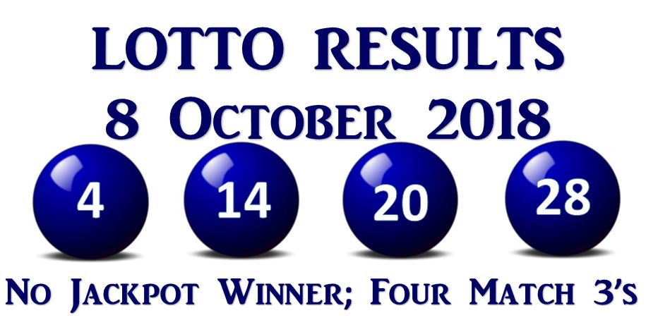 lotto results for 20 october 2018
