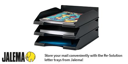 Jalema's tweet photo. Today is World Post Day! Of course we all like to receive mail very much. If you receive a lot of mail every day, it has to be sorted out. Take a look at our 100% recycled letter trays! Everyone have a great World Post Day! Check out the letter trays here: https://t.co/mj3uAzI9yM https://t.co/Qy8C2XC4q0