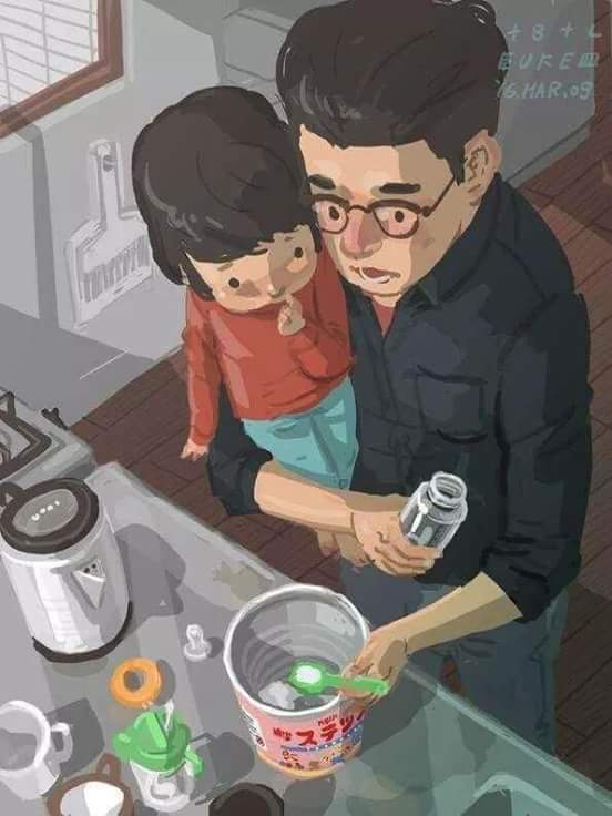 Un padre no es el que da la vida, eso sería demasiado fácil, un padre es el que da el amor.