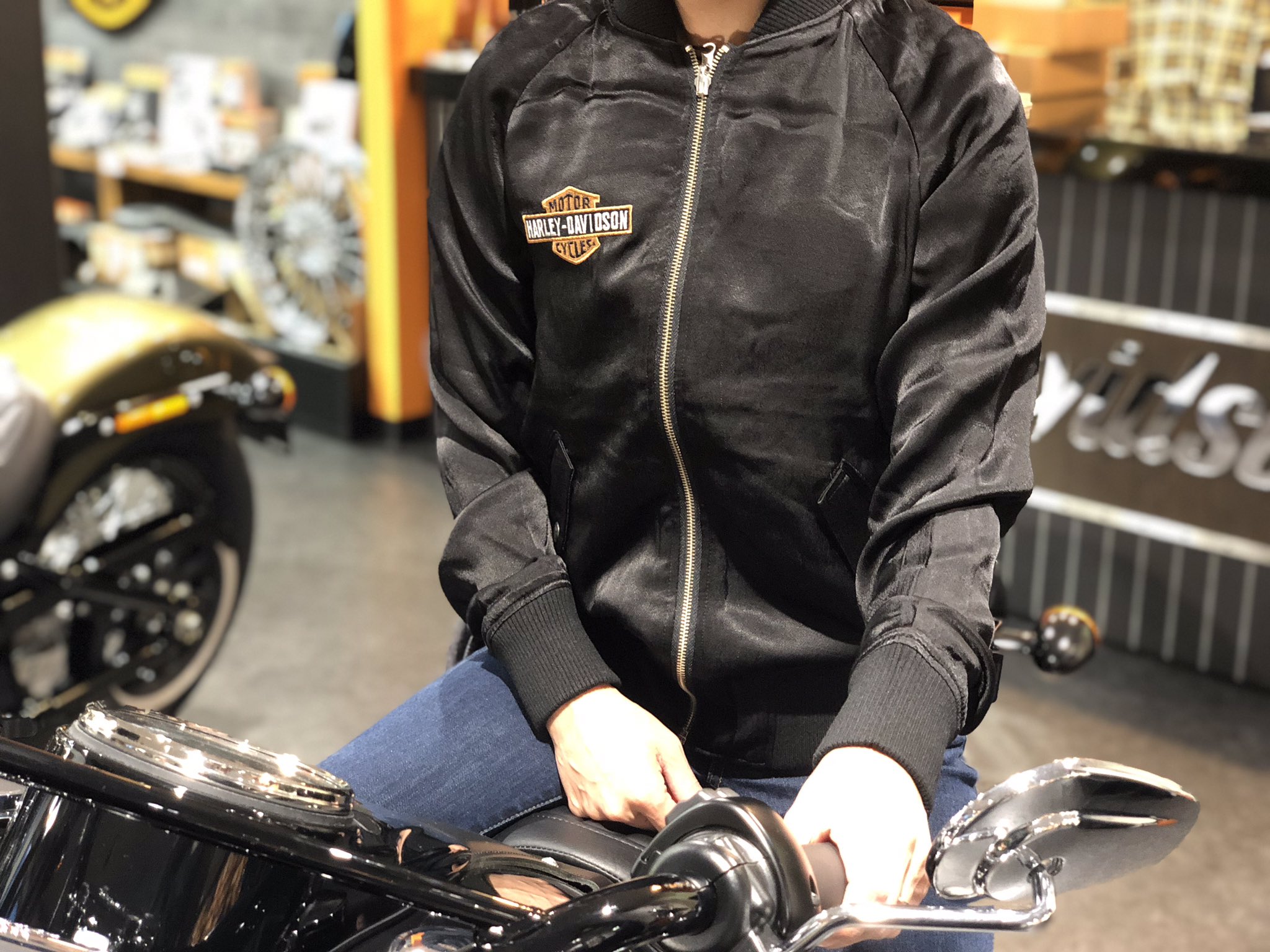 最終お値下げハーレーダビッドソンスカジャン風スーベニア