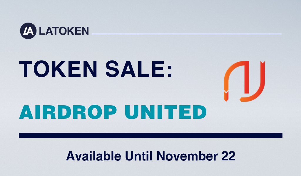 #LATOKEN lists <a href="/airdropunited/">Airdrop United</a> Token Sale (#UTD) (ends on Nov 22)
GET UTD NOW: bit.ly/2y9gDB7
Airdrop United is a special community for Airdrop hunters. 
Airdrop United utility token is NEP-5 built on the NEO blockchain.
More on project: airdropunited.com