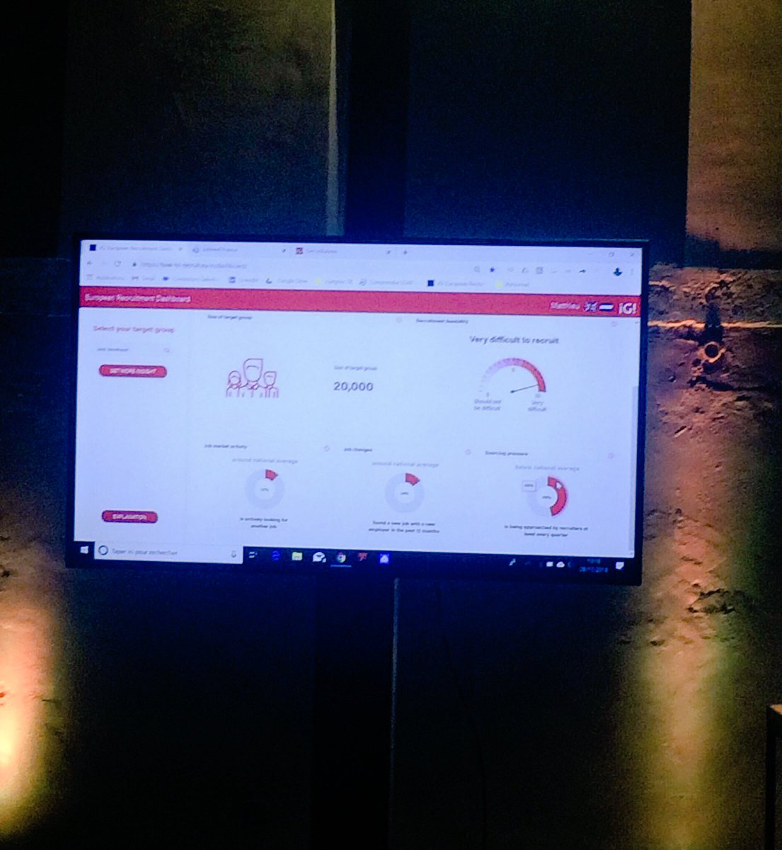 poleemploi_IO's tweet image. #rmsconf demo de la plateforme #TextKernel qui repose sur des API pour de la #dataviz #emploi &amp;gt; objectif : mieux connaître les talents ! #european recruitment Dashboard