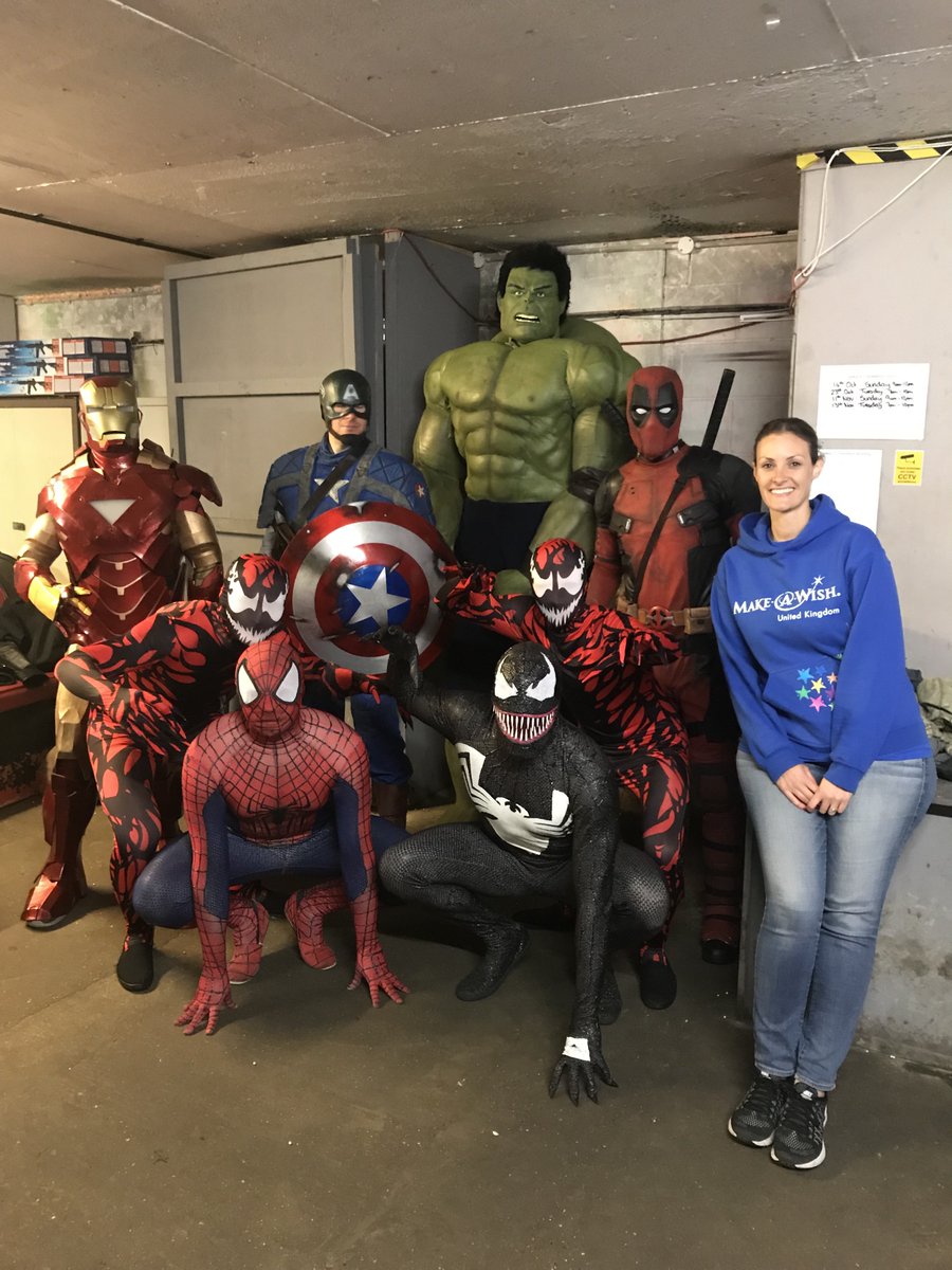 MakeAWishUK's tweet photo. 4 y/o Bobby's wish to meet his favourite superheroes came true last month🌟
Mum Debbie said "All I can say is WOW &amp; THANK YOU! The past few days have been amazing from start to finish. Bobby loved his wish, especially the superheroes"🌟#WishMoments #VenomMovie https://t.co/JtdzgYomlo