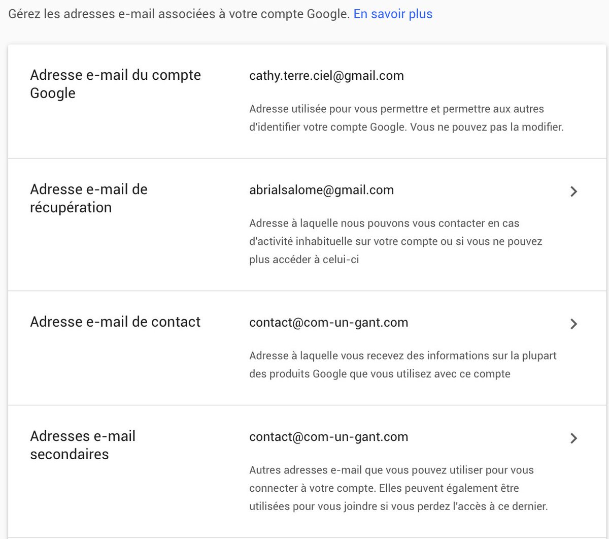 Com1Gant's tweet photo. @gmail #gHelp #HC [Bonjour, une amie à créer une adresse gmail (Cathy...) en ne faisant pas attention qu'elle était dans mon compte google. Du coup maintenant l'adresse qu'elle a créer est associée à mon compte Google comme étant mon adresse e-mail compte google.Merci par avance] https://t.co/DvKJePZtr5