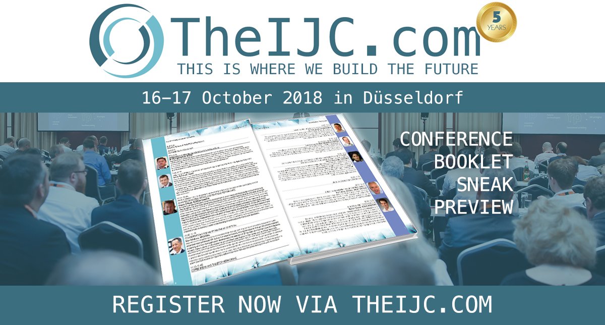 It's only one week to go and you can already have a look into TheIJC 2018 conference booklet - with 61 abstracts and the latest version of the tabletop networking arena. Here it is: theijc.com/images/downloa…