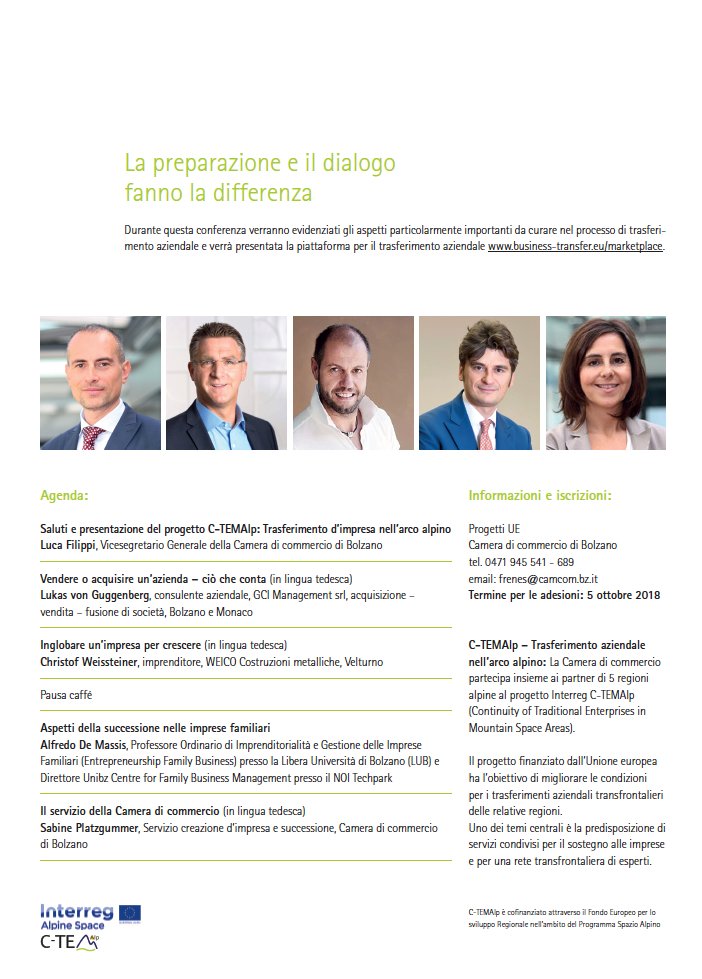 AlfredoDeMassis's tweet photo. Tomorrow I'll give a speech on critical aspects in business succession at the event of @HKBozen on business transfers. 

#familybusiness #familyfirms @unibz_news #familybiz #succession #Bolzano @ProvinciaBZ @Comune_Bolzano @AltoAdigeTV @AIdAFitalia @LancasterManage @cefUGR https://t.co/D3Oa2UdLOX