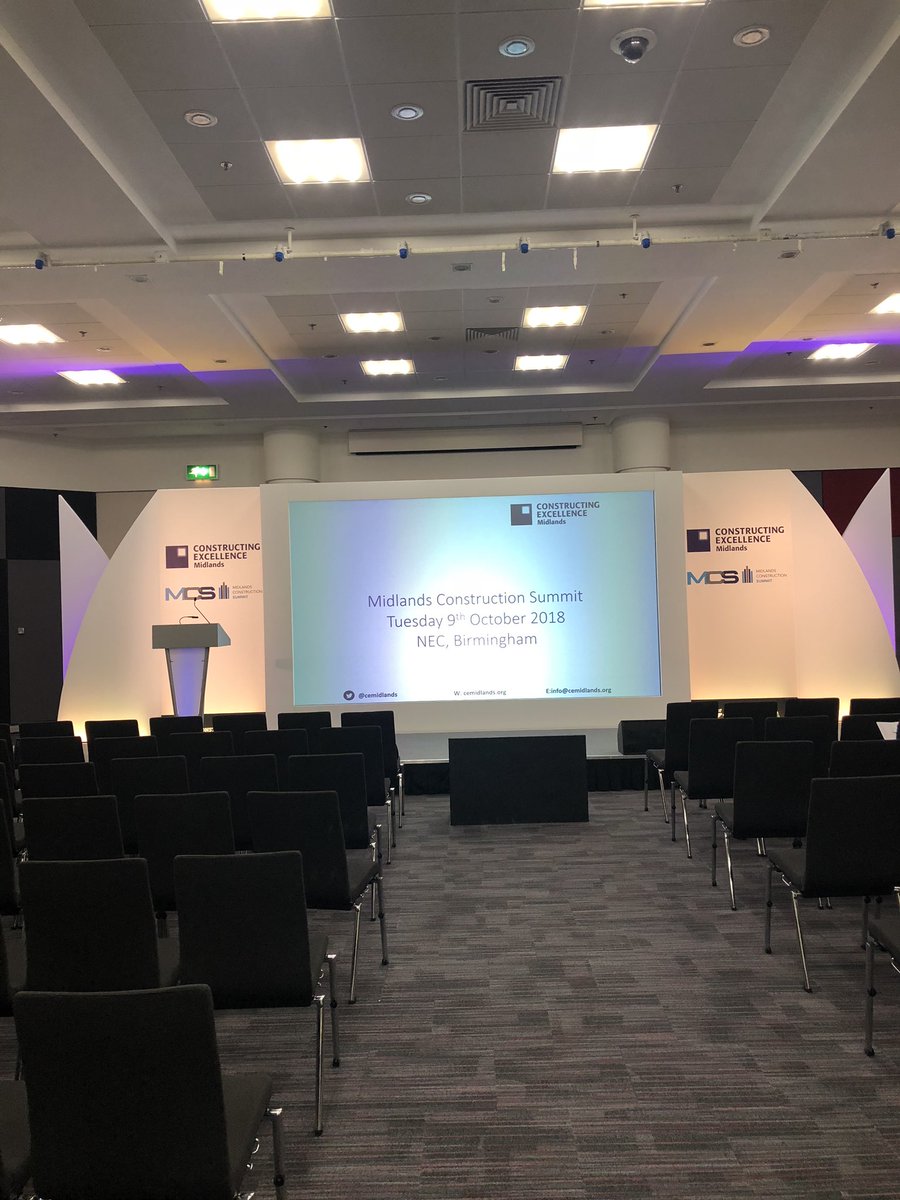 cemidlands's tweet photo. Set up and ready for our first #MidlandsConstructionSummit as #CEMidlands @UK_CW https://t.co/st2ZQjCZh3