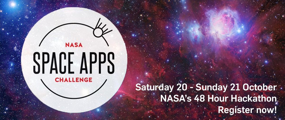 Less that 2 weeks until the NASA #SpaceAppsCityPlym Challenge! Why not enter a team for this FREE international challenge? Find out more and register - bit.ly/2Mrv5ZM #SpaceApps @cityplym <a href="/NASAedu/">nasaedu</a>